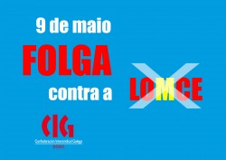 A CIG-Ensino chama ao profesorado a secundar a folga do 9 de maio